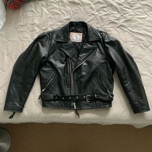 Iconic Men’s Leather Biker Jacket